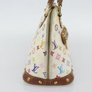 LOUIS VUITTON Monogram Multicolor Alma Hand Bag White M92647 LV Auth LNZ070-3
