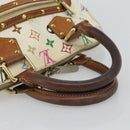 LOUIS VUITTON Monogram Multicolor Alma Hand Bag White M92647 LV Auth LNZ070-7