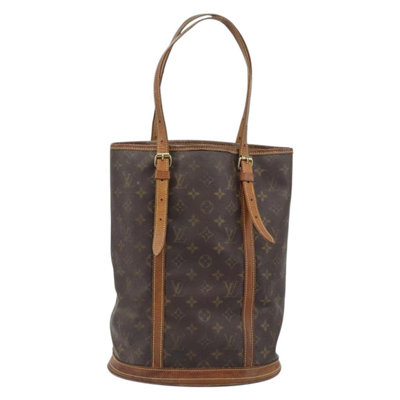 LOUIS VUITTON Monogram Bucket GM Shoulder Bag M42236 LV Auth LNZ072