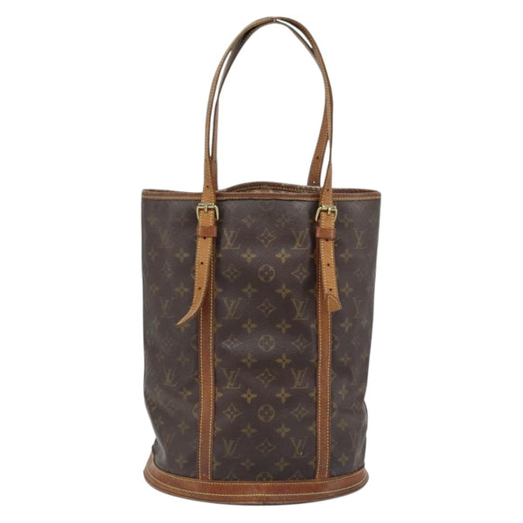 LOUIS VUITTON Monogram Bucket GM Shoulder Bag M42236 LV Auth LNZ072