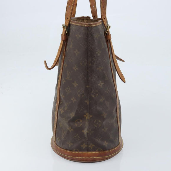 LOUIS VUITTON Monogram Bucket GM Shoulder Bag M42236 LV Auth LNZ072