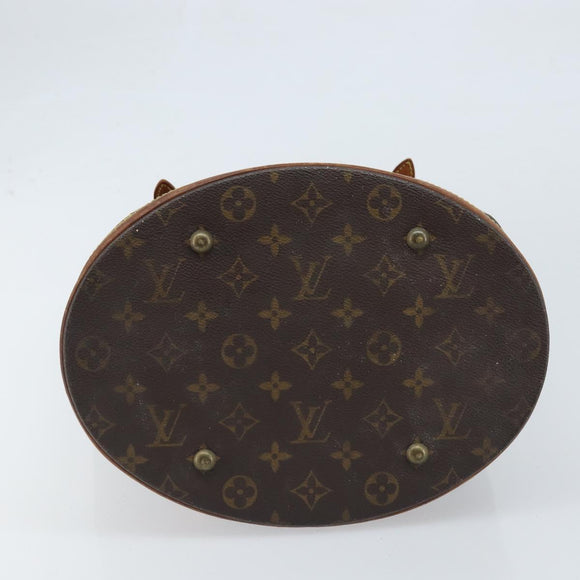 LOUIS VUITTON Monogram Bucket GM Shoulder Bag M42236 LV Auth LNZ072