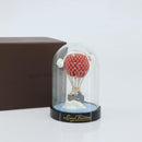 LOUIS VUITTON Maruaero Glass Dome Snow Globe Glass Red LV Auth LNZ079-12