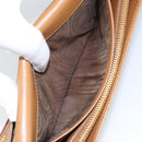 PRADA Lange Portemonnee Saffiano leer Bruin Goud Auth LNZ082M-23