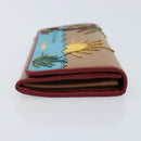 PRADA Long Wallet Safiano leather Brown Gold Auth LNZ082M-3