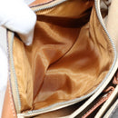 CELINE Macadam Canvas Shoulder Bag PVC Leather Brown Gold Auth LNZ086-12