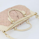 LOUIS VUITTON Mini Lin Marina GM Bag Croisette 2way Pink M95493 LV Auth LNZ087A-6