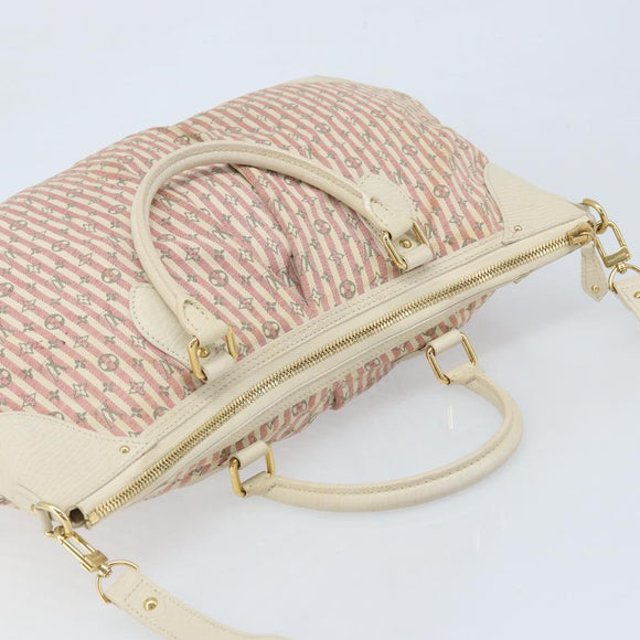 LOUIS VUITTON Mini Lin Marina GM Bag Croisette 2way Pink M95493 LV Auth LNZ087A