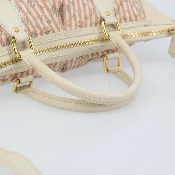 LOUIS VUITTON Mini Lin Marina GM Bag Croisette 2way Pink M95493 LV Auth LNZ087A