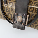 FENDI Zucchino Canvas Mamma Hand Bag Coated Canvas Brown Auth LNZ088A-20