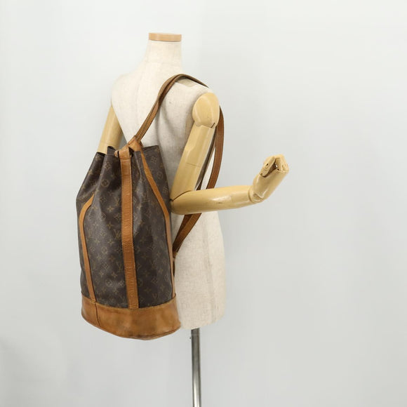 LOUIS VUITTON Monogram Randonnee GM Shoulder Bag M42244 LV Auth LNZ091