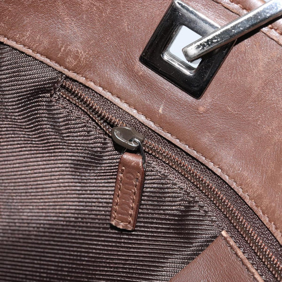 GUCCI GG Canvas Tote Bag Beige Silver 31244 Auth LNZ092