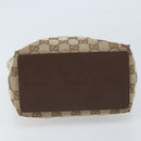 GUCCI GG Canvas Tote Bag Beige Silver 31244 Auth LNZ092-9