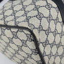 GUCCI GG Supreme Sherry Line Boston Bag PVC Navy Gold 012 3842 33 39 Auth LNZ094-14