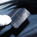 GUCCI GG Supreme Sherry Line Boston Bag PVC Navy Gold 012 3842 33 39 Auth LNZ094-19