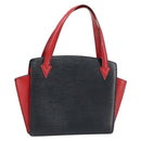 LOUIS VUITTON Epi Bicolor Varenne Hand Bag Black Red M52387 LV Auth LNZ095-1