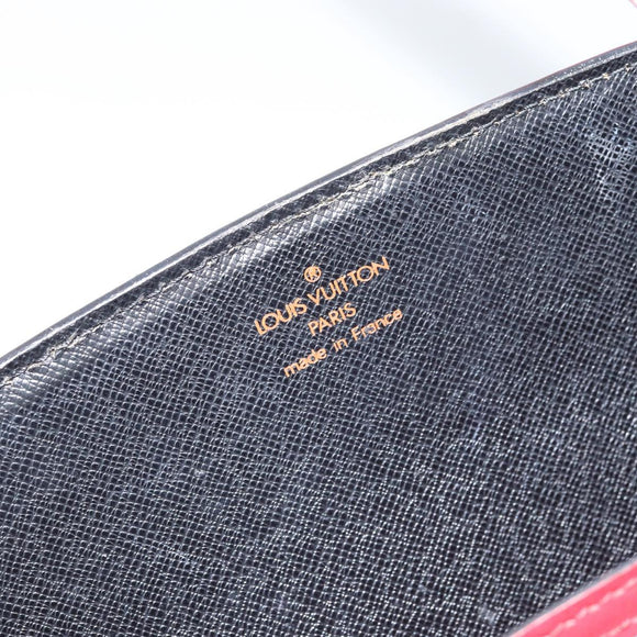 LOUIS VUITTON Epi Bicolor Varenne Hand Bag Black Red M52387 LV Auth LNZ095