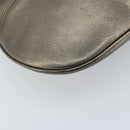 Salvatore Ferragamo Gancini Hand Bag Leather Gold Auth LNZ099-14