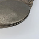 Salvatore Ferragamo Gancini Hand Bag Leather Gold Auth LNZ099-15