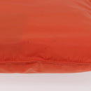 PRADA Shoulder Bag Nylon Orange Silver Auth LNZ1001-6