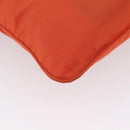 PRADA Shoulder Bag Nylon Orange Silver Auth LNZ1001-9