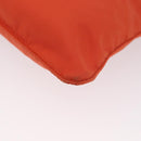 PRADA Shoulder Bag Nylon Orange Silver Auth LNZ1001-15