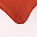 PRADA Shoulder Bag Nylon Orange Silver Auth LNZ1001-17
