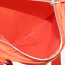 PRADA Shoulder Bag Nylon Orange Silver Auth LNZ1001-11