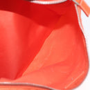 PRADA Shoulder Bag Nylon Orange Silver Auth LNZ1001-23