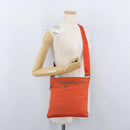 PRADA Shoulder Bag Nylon Orange Silver Auth LNZ1001-24