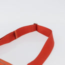 PRADA Shoulder Bag Nylon Orange Silver Auth LNZ1001-14