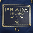 PRADA Umhängetasche Nylon Marine Gold Auth LNZ1002A-20