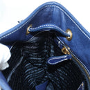 PRADA Umhängetasche Nylon Marine Gold Auth LNZ1002A-22