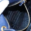 PRADA Umhängetasche Nylon Marine Gold Auth LNZ1002A-25