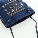 PRADA Umhängetasche Nylon Marine Gold Auth LNZ1002A-6