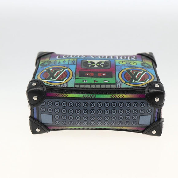 LOUIS VUITTON LV Stereo Bag Charm Leather Multicolor M02395 LV Auth LNZ1004M
