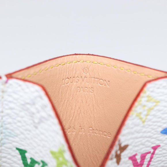 LOUIS VUITTON Monogram Multicolor Etui Miroir White M92651 LV Auth LNZ1007V