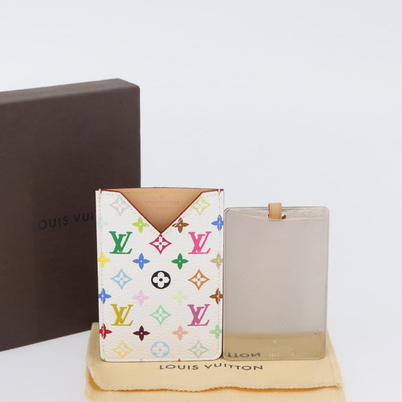 LOUIS VUITTON Monogram Multicolor Etui Miroir White M92651 LV Auth LNZ1007V