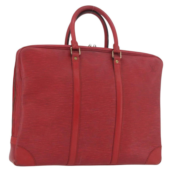 LOUIS VUITTON Epi Porte Documents Voyage Business Bag Red M54477 LV Auth LNZ1011