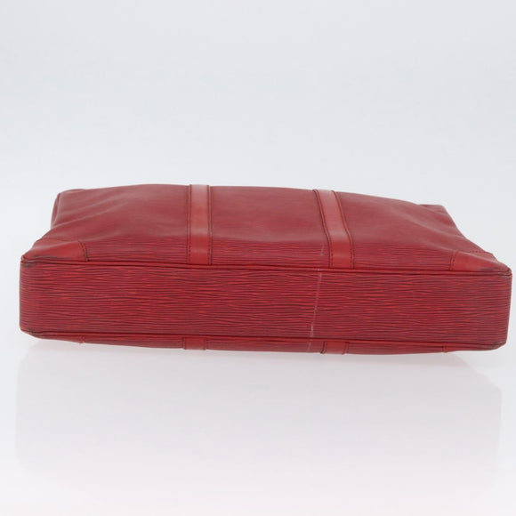 LOUIS VUITTON Epi Porte Documents Voyage Business Bag Red M54477 LV Auth LNZ1011