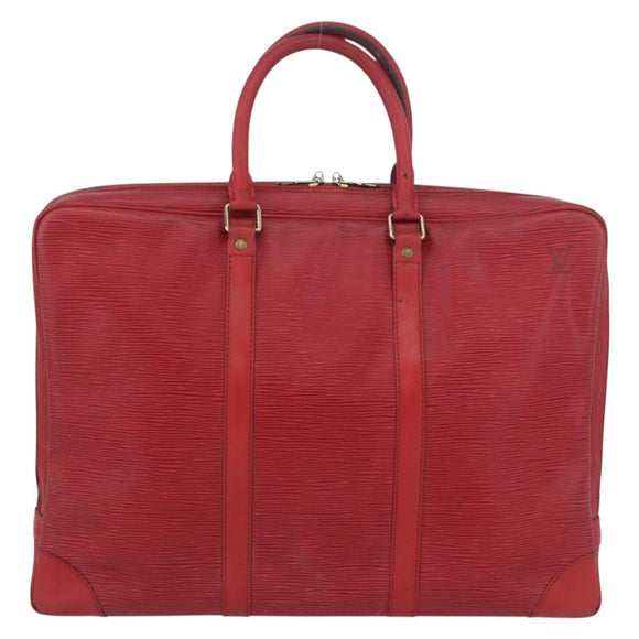 LOUIS VUITTON Epi Porte Documents Voyage Business Bag Red M54477 LV Auth LNZ1011