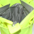 CHANEL Paris Biarritz Tote PM Tote Bag Canvas Green Neon Green CC Auth BSZ633-19