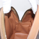CELINE Macadam Canvas Shoulder Bag PVC Leather Brown Gold Auth BSZ634-20