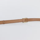 CELINE Macadam Canvas Shoulder Bag PVC Leather Brown Gold Auth BSZ634-8