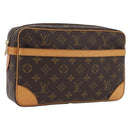 LOUIS VUITTON Monogram Compiegne 28 Clutch Bag M51845 LV Auth BSZ636-1