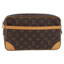 LOUIS VUITTON Monogram Compiegne 28 Clutch Bag M51845 LV Auth BSZ636-2