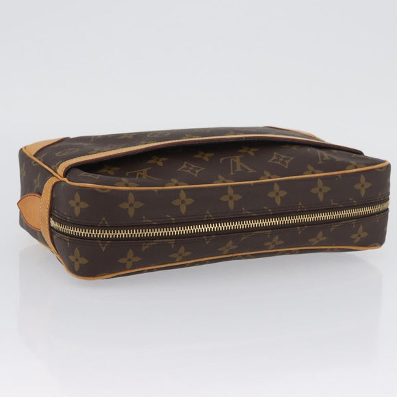LOUIS VUITTON Monogram Compiegne 28 Clutch Bag M51845 LV Auth BSZ636