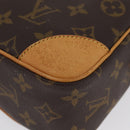 LOUIS VUITTON Monogram Compiegne 28 Clutch Bag M51845 LV Auth BSZ636-9