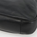 GUCCI Bamboo Shoulder Bag Leather 2way Black Gold 001 1577 Auth BSZ637-12