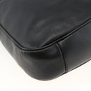 GUCCI Bamboo Shoulder Bag Leather 2way Black Gold 001 1577 Auth BSZ637-15